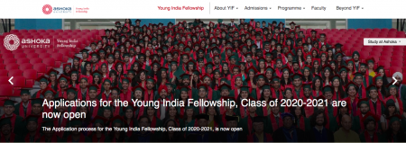 Ashoka University YIF Admission 2020-21