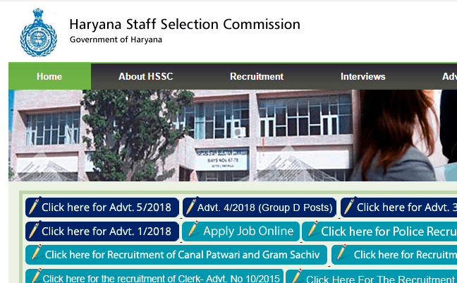 Haryana HSSC PGT 2019 Recruitment