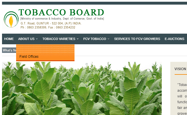 Tobacco Board 2019 Admit Card for Field Officer and Accountant Posts