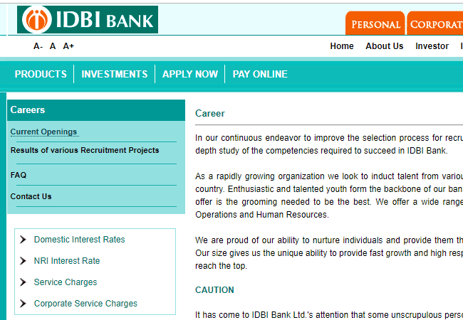 IDBI Assistant Manager 2019 Result