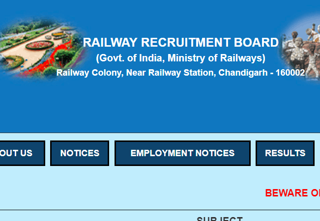 RRB 2019 Recruitment