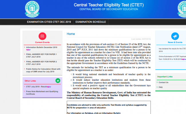 CTET December 2019