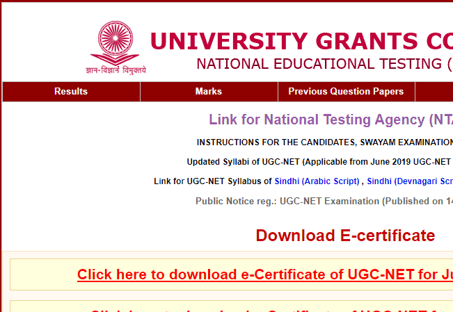 UGC NET Paper-I 2019