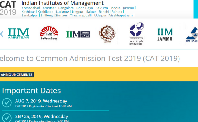 CAT 2019 Registration Process