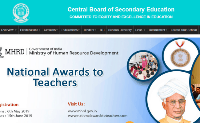 Application Forms available for CBSE Board Exam 2020