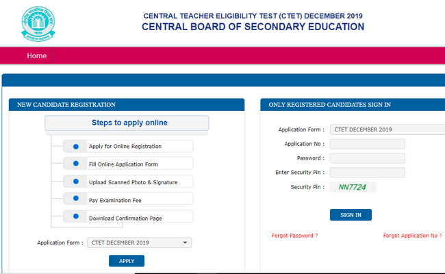 CTET December 2019 Registration Date Extended