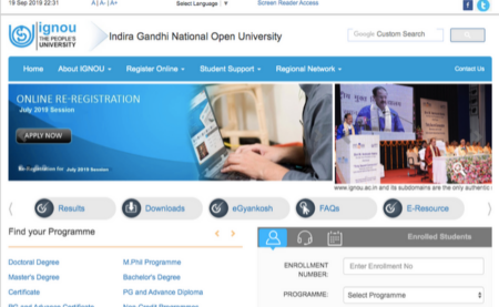 IGNOU Assistant Professor Recruitment 2019