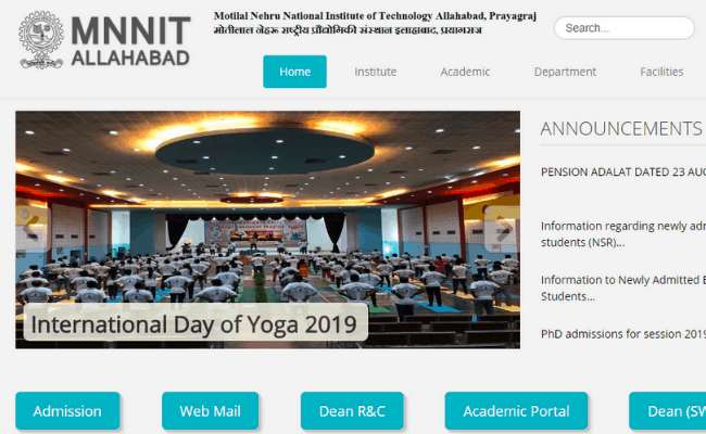 MNNIT Allahabad 2019 Recruitment