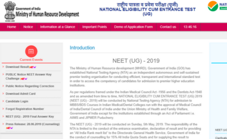 NEET 2020 Registration Process 