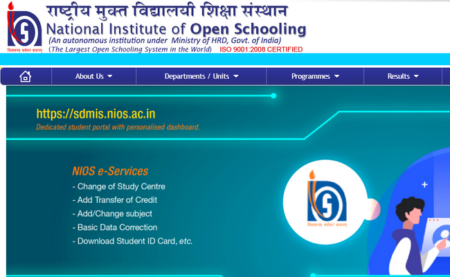 NIOS 10th & 12th September - October 2019 Admit Card 