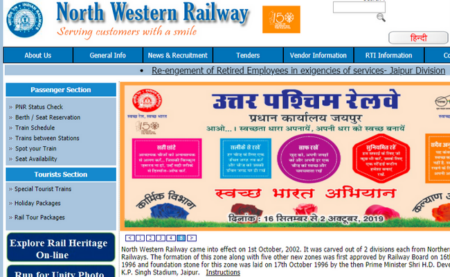 NWR, Jaipur Recruitment 2019: Apply for 21 Sports Quota Posts