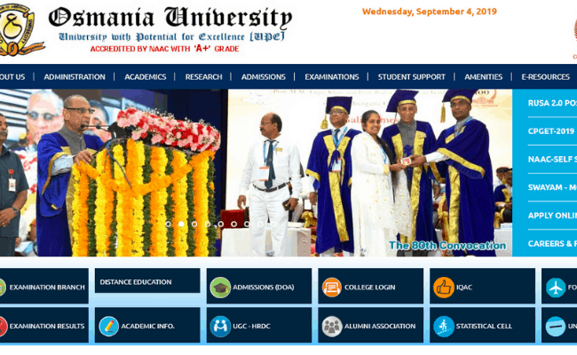 Osmania University 2019