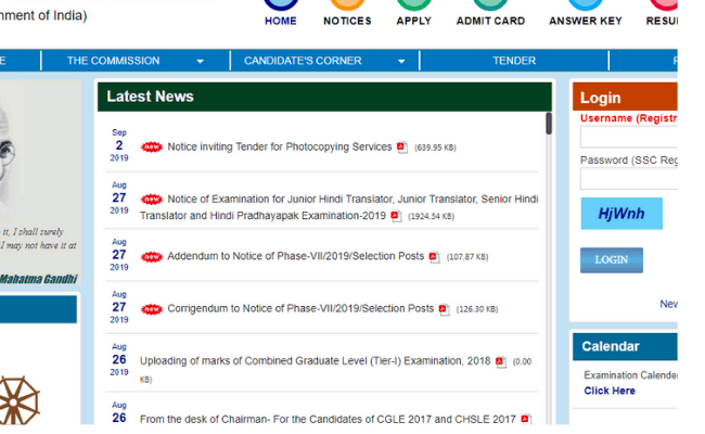 SSC 2019 Syllabus, Exam Pattern