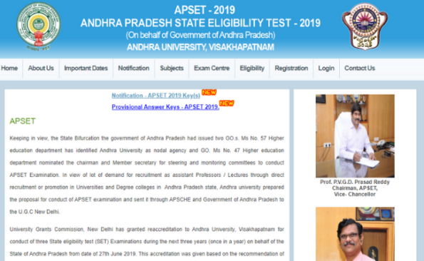 APSET 2019 Answer Key Released on apset.net.in, Last date to raise ...