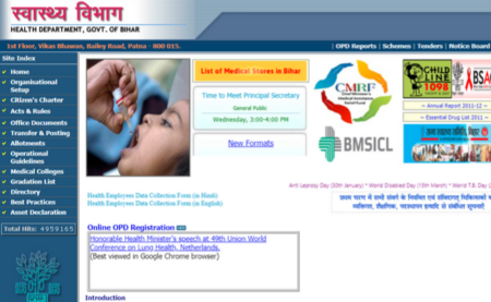 Bihar Health Department 2019 Recruitment: Apply for 183 Sr. Resident Posts
