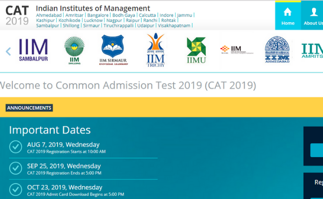 CAT 2019 Admit Card to be Published Tomorrow