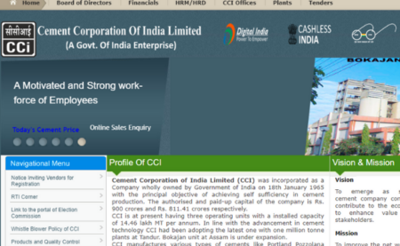 Cement Corporation of India Limited 2019 Recruitment 