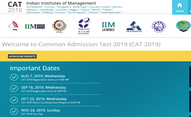 CAT 2019 Admit Card