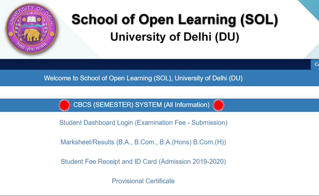 DU SOL Result 2019