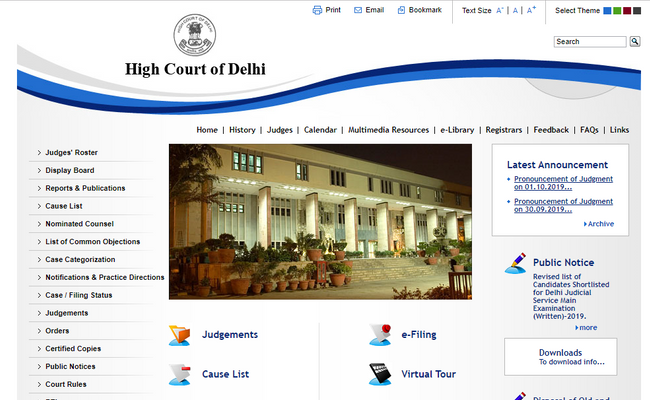 Delhi High Court Chauffeur Driver Result 2019