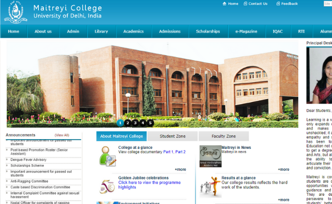 Delhi University Maitreyi College Recruitment 2019