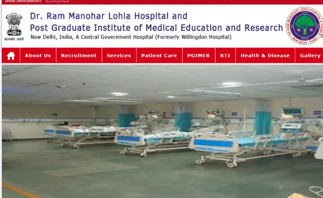 Dr. Ram Manohar Lohia Hospital Recruitment 2019