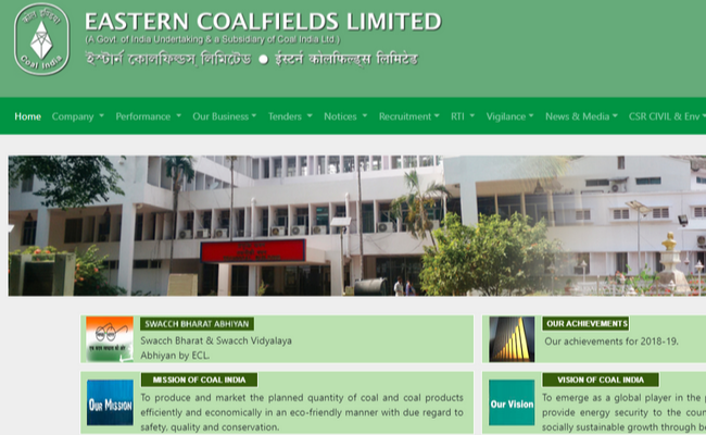 Eastern Coalfield 2019 Recruitment