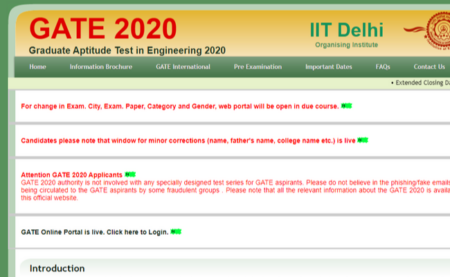 GATE 2020 Important Dates and Computer Science Syllabus