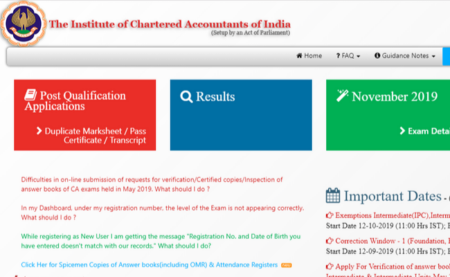 ICAI 2019 Admit Card 