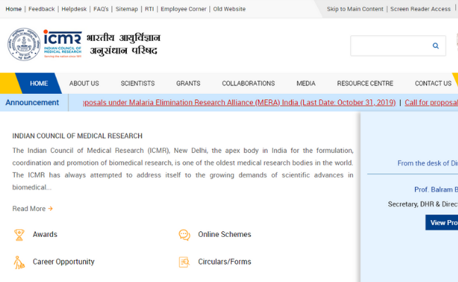 ICMR - NIRT, Chennai Recruitment 2019