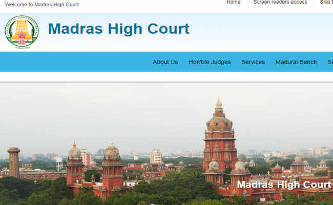 Madras High Court Recruitment