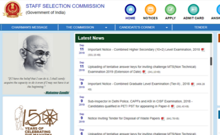 SSC CGL 2019 Recruitment: Check Important Dates on ssc.nic.in