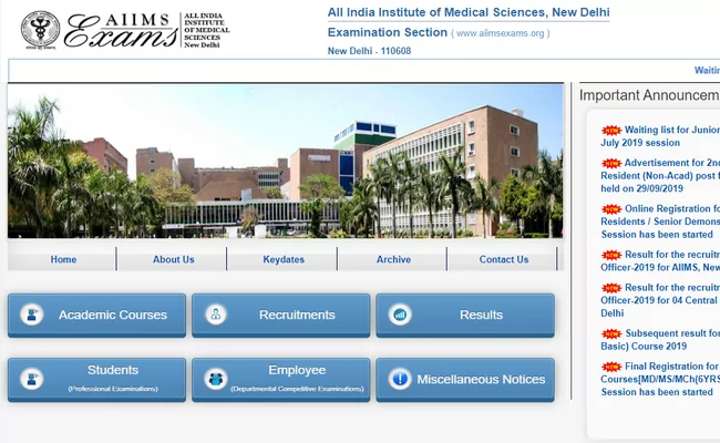 AIIMS Delhi Recruitment 2019: