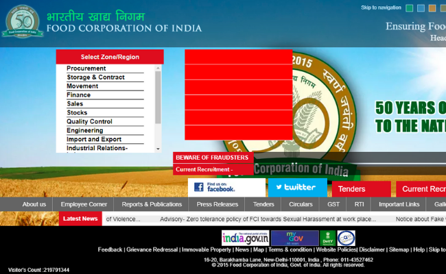 FCI Category 2 Admit Card 2019