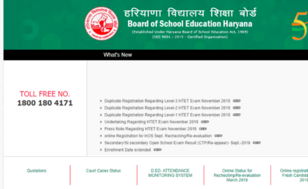 HTET 2019 Admit Card