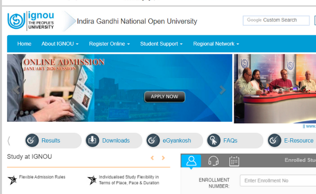 IGNOU Admit Card for December 2019