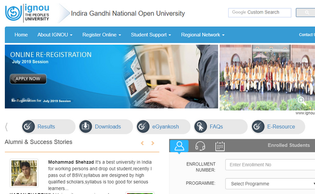 IGNOU December Exam Date Sheet 2019