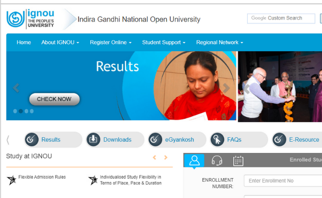 IGNOU December Term End Exam Admit Card 2019