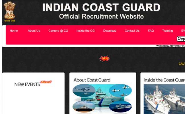 Indian Coast Guard Recruitment 2019