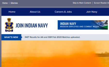 Indian Navy 10+2 B. Tech Entry Jul 2020 Notification