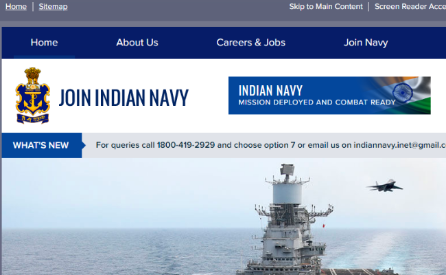 Indian Navy Recruitment 2019