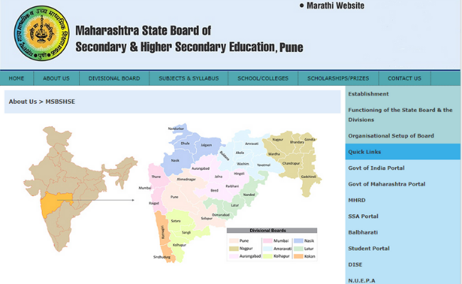 Maharashtra SSC Time Table 2020
