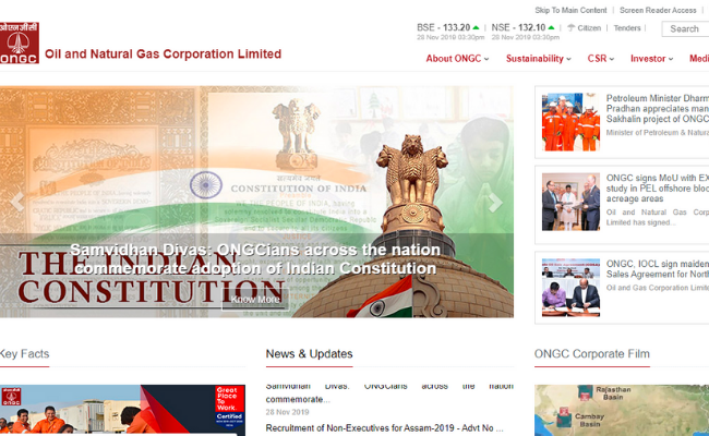 ONGC Result 2019 for Non-Executive Posts