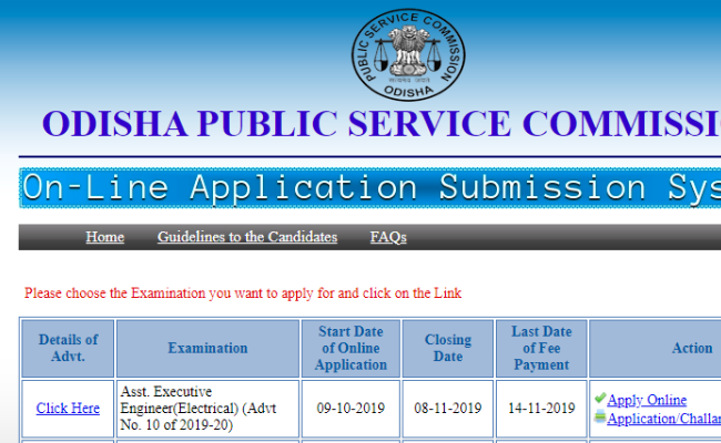 OPSC Admit Card 2019