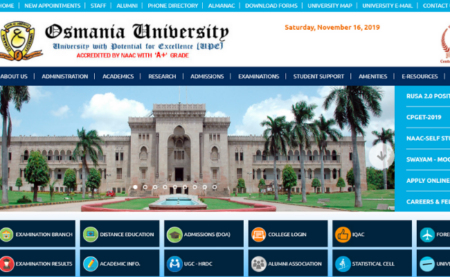 Osmania University 2019 Exam Schedule 