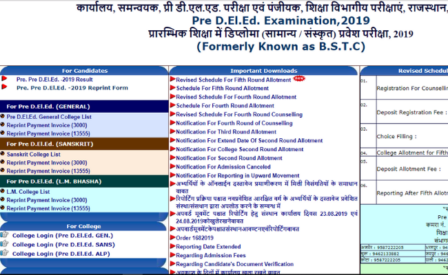 Rajasthan BSTC Results 2019