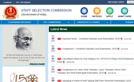 SSC CGL 2019 Application Process 