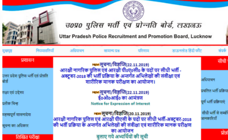 UP Police Constable Admit Card 2019 