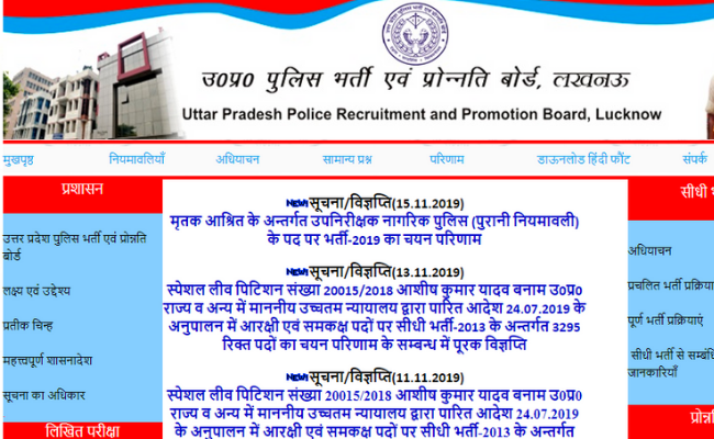 UP Police Constable Result 2019