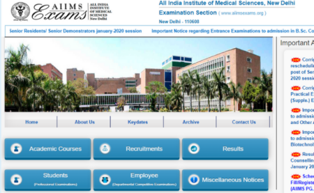 AIIMS PG (July) 2020 Session Registration 